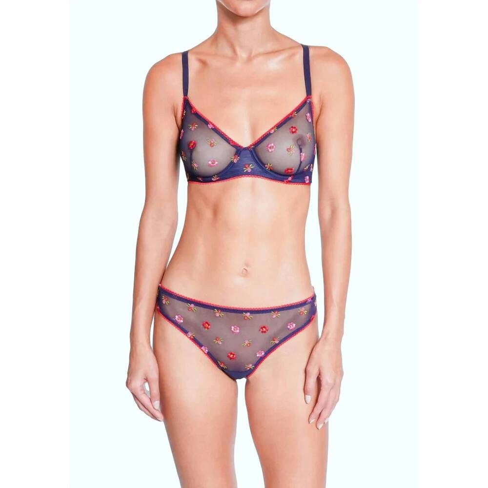 NEW HUIT women's bisou bottom bikini in navy blue